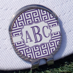 Greek Key Golf Ball Marker - Hat Clip