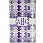 Greek Key Golf Towel - Poly-Cotton Blend - Small w/ Monograms