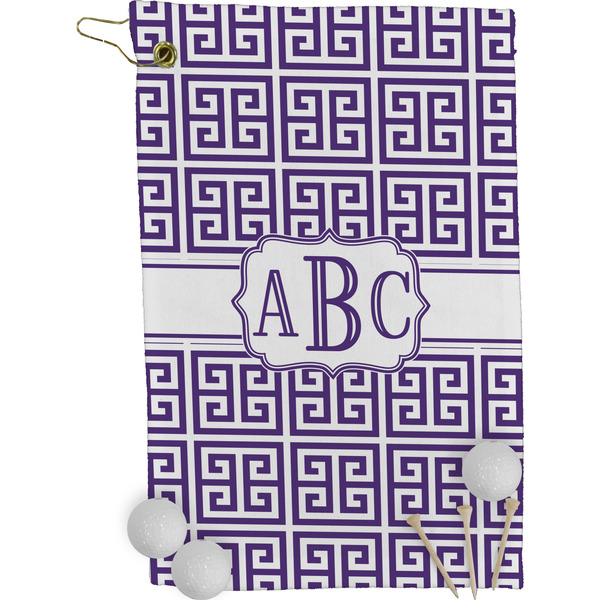 Greek Key Golf Towel (Personalized)