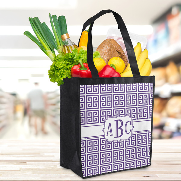 Greek Key Grocery Bag - LIFESTYLE