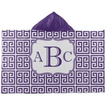 Greek Key Kids Hooded Towel (Personalized)