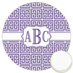 Greek Key Printed Cookie Topper - 3.25" (Personalized)