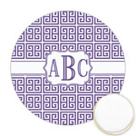 Greek Key Printed Cookie Topper - 2.5" (Personalized)