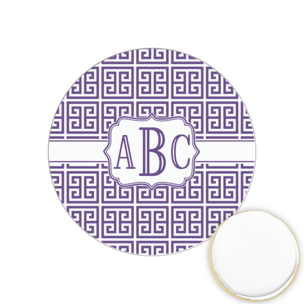 Custom Greek Key Printed Cookie Topper - 1.25" (Personalized)
