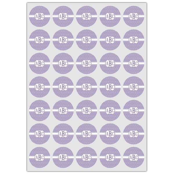 Greek Key Icing Circle - XSmall - Set of 35