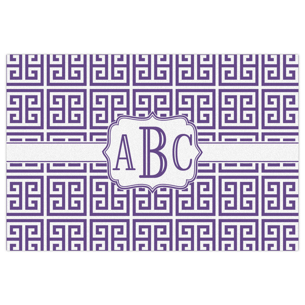 Greek Key Indoor / Outdoor Rug - 2'x3' - Front Flat