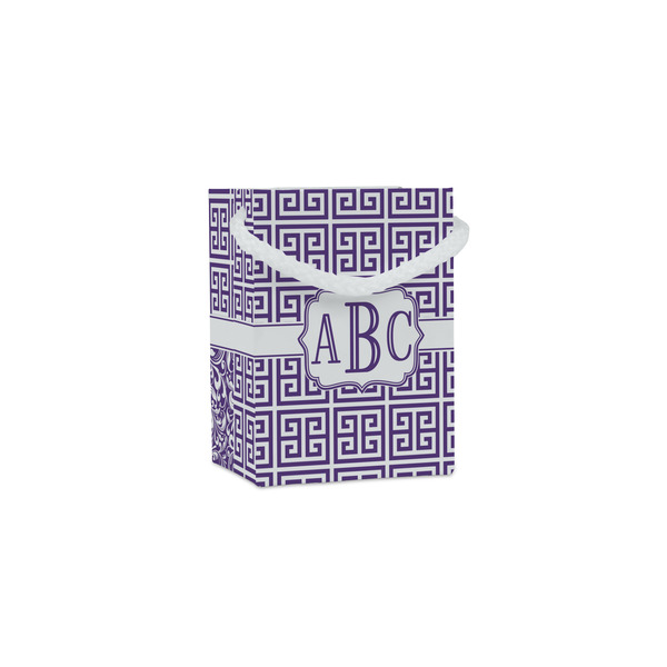 Custom Greek Key Jewelry Gift Bags (Personalized)