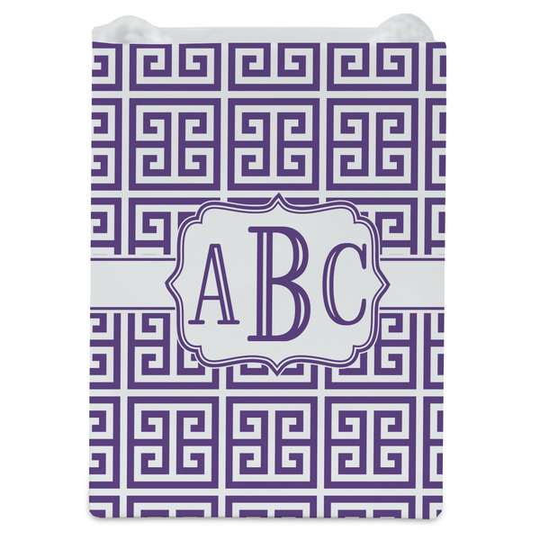 Greek Key Jewelry Gift Bag - Matte - Front