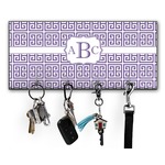 Greek Key Key Hanger w/ 4 Hooks w/ Monogram