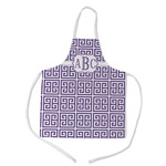 Greek Key Kid's Apron w/ Monogram