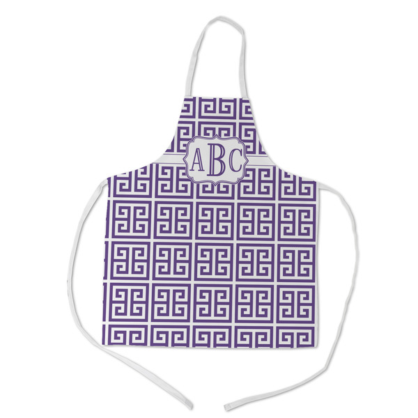 Custom Greek Key Kid's Apron w/ Monogram