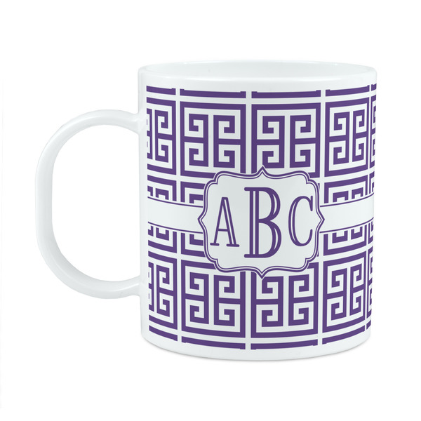 Custom Greek Key Plastic Kids Mug (Personalized)