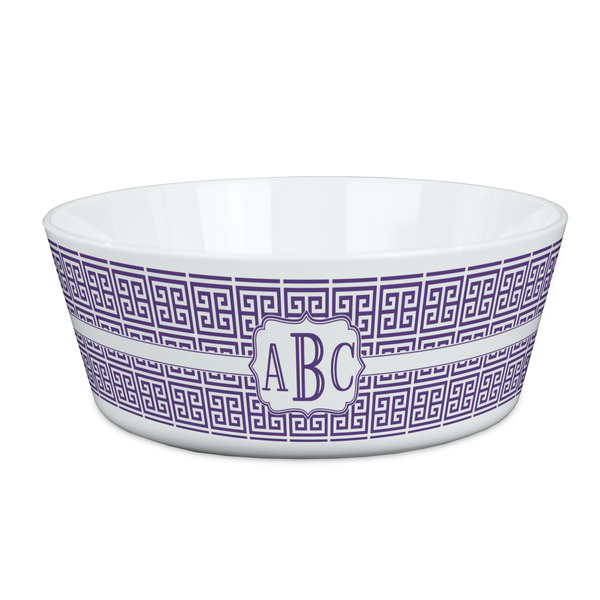 Custom Greek Key Kid's Bowl (Personalized)