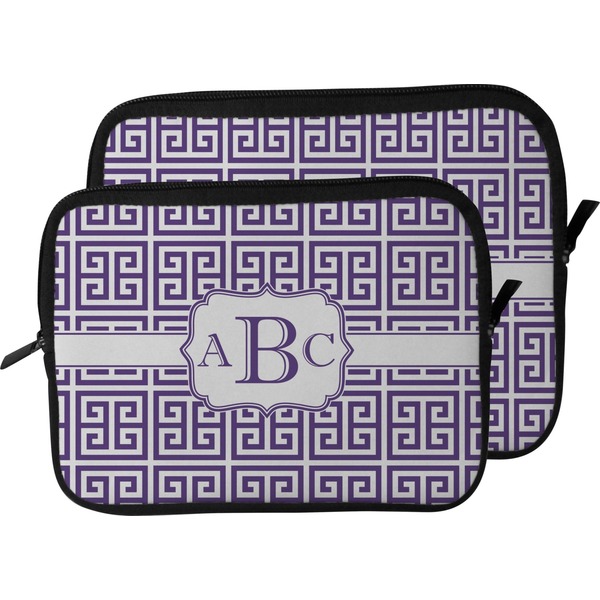 Greek Key Laptop Sleeve (Size Comparison)