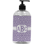 Greek Key Plastic Soap / Lotion Dispenser (Personalized)