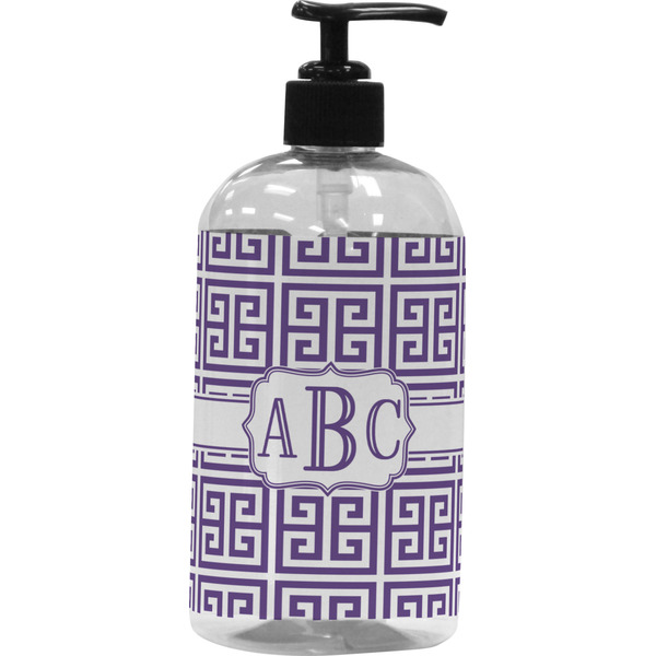 Custom Greek Key Plastic Soap / Lotion Dispenser (Personalized)