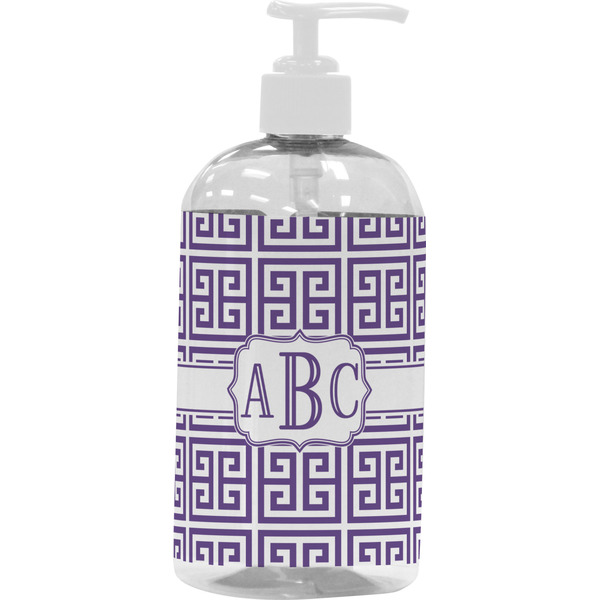 Greek Key Large Liquid Dispenser (16 oz) - White