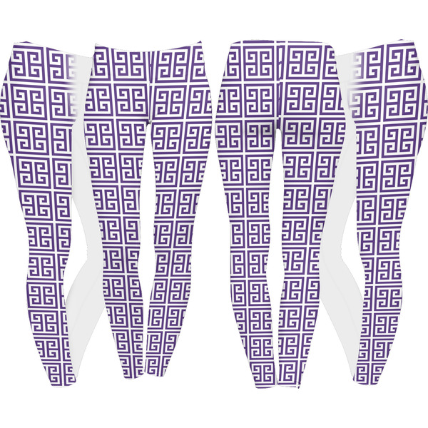 Greek Key Leggings Turn Around - Apvl
