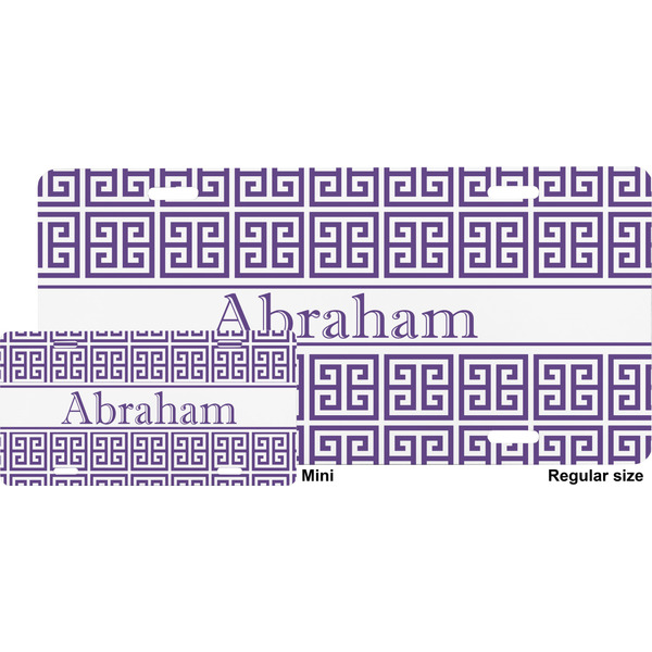 Greek Key License Plate (Sizes)