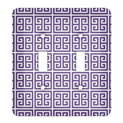 Greek Key Light Switch Cover (2 Toggle Plate)