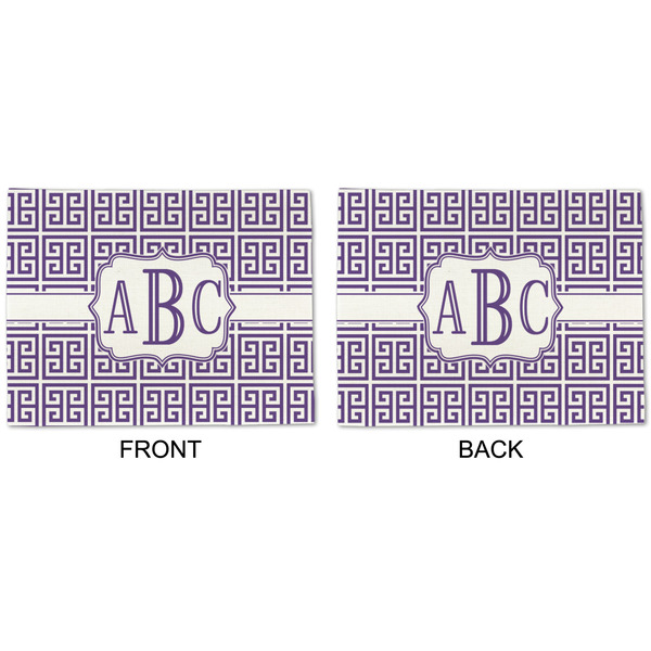 Greek Key Linen Placemat - APPROVAL (double sided)