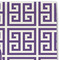 Greek Key Linen Placemat - DETAIL