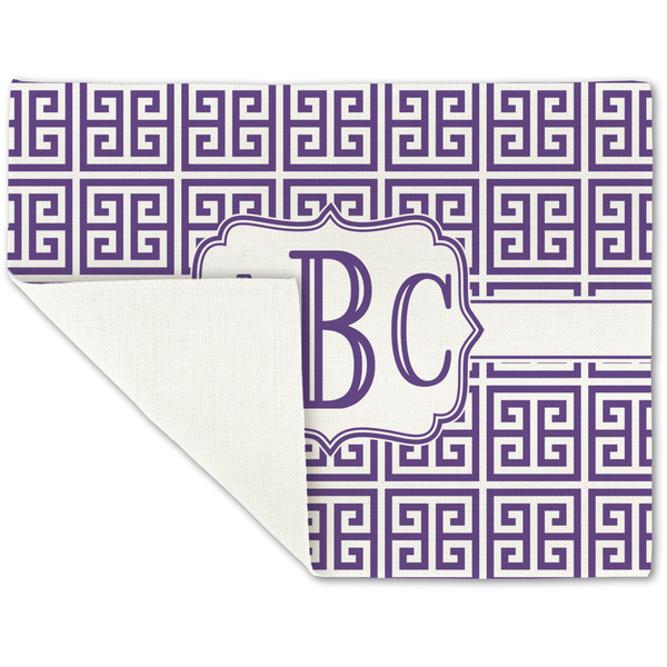 Greek Key Linen Placemat - Folded Corner (single side)