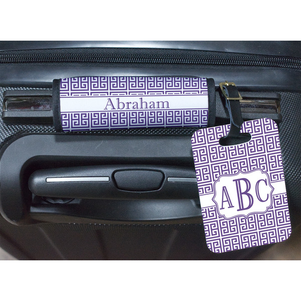 Greek Key Luggage Wrap & Tag