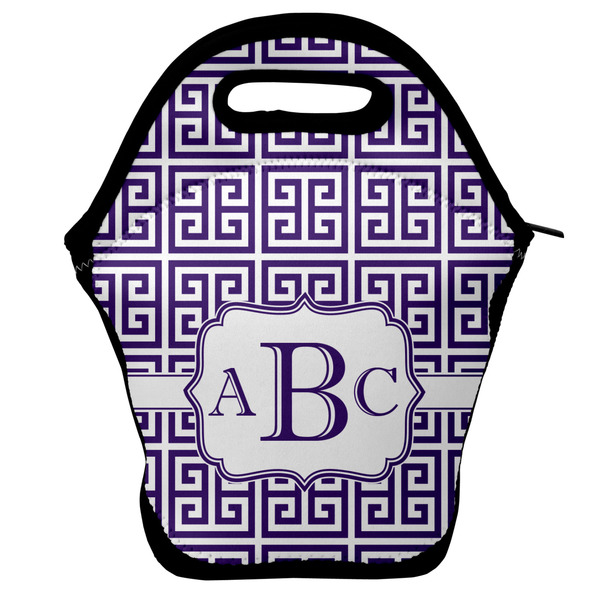Custom Greek Key Lunch Bag w/ Monogram