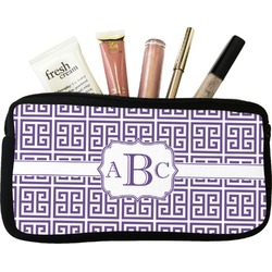 Greek Key Makeup / Cosmetic Bag (Personalized)