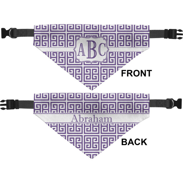 Greek Key Medium Dog Bandana Approval