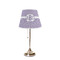 Greek Key Poly Film Empire Lampshade - On Stand