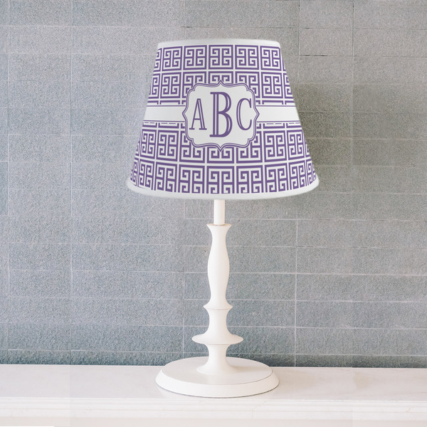 Greek Key Poly Film Empire Lampshade - Lifestyle