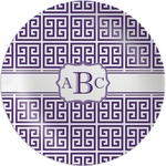 Greek Key Melamine Plate (Personalized)