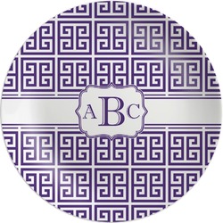 Greek Key Melamine Plate (Personalized)