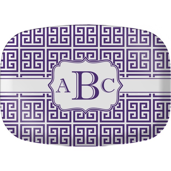 Custom Greek Key Melamine Platter (Personalized)
