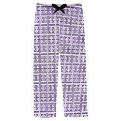 Greek Key Mens Pajama Pants - XS