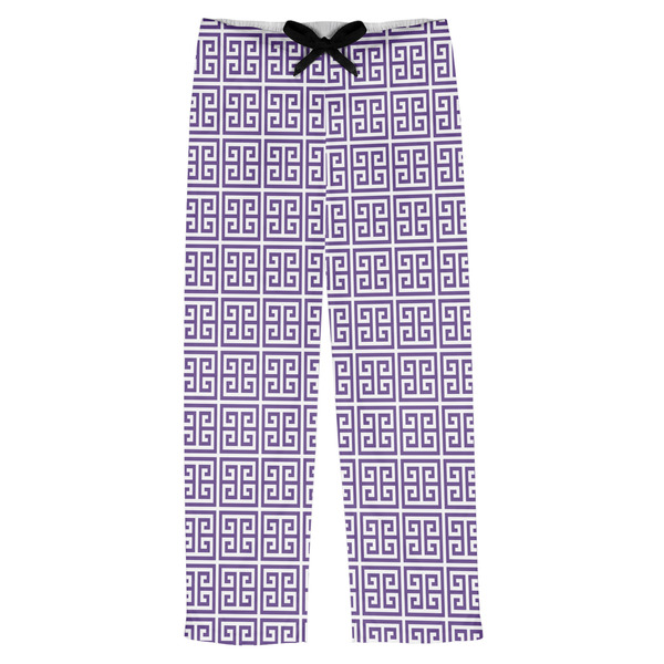 Custom Greek Key Mens Pajama Pants - M