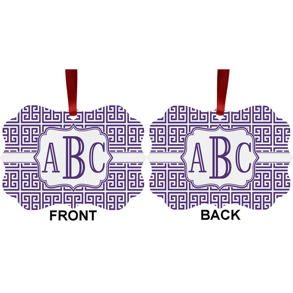 Greek Key Metal Benilux Ornament - Front and Back (APPROVAL)