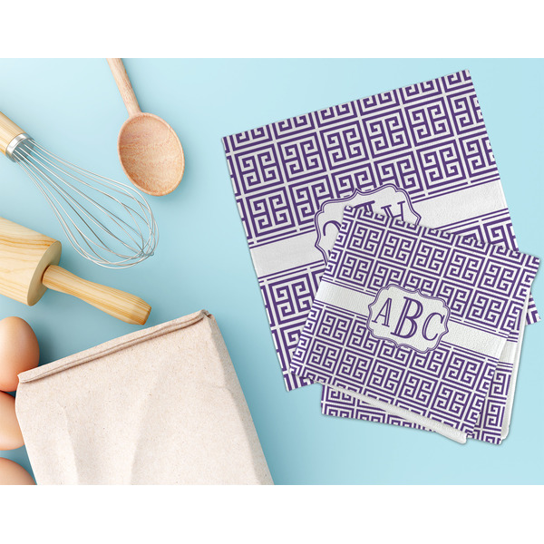 Greek Key Microfiber Dish Rag - LIFESTYLE