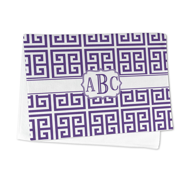 Greek Key Microfiber Dish Towel - FOLDED HALF