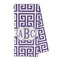 Greek Key Kitchen Towel - Microfiber (Personalized)