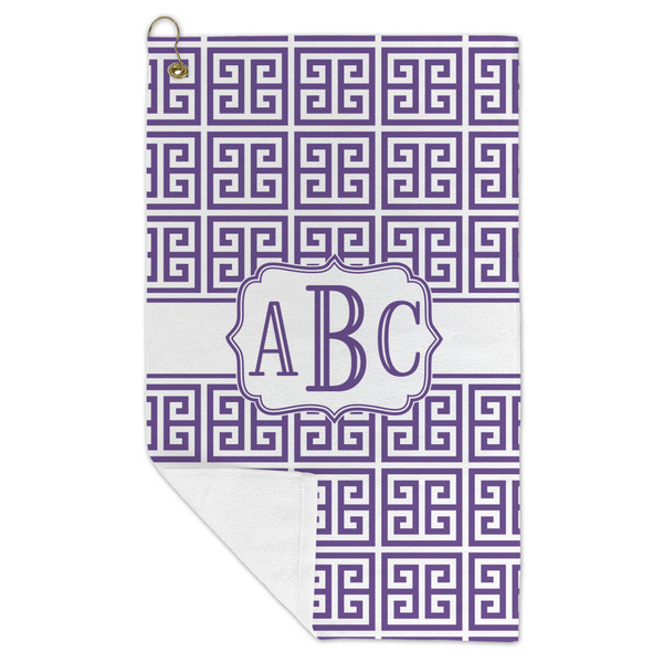 Greek Key Microfiber Golf Towels - FOLD