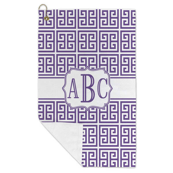 Greek Key Microfiber Golf Towels - FOLD