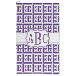 Greek Key Microfiber Golf Towel (Personalized)