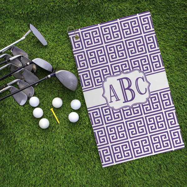 Greek Key Microfiber Golf Towels - LIFESTYLE