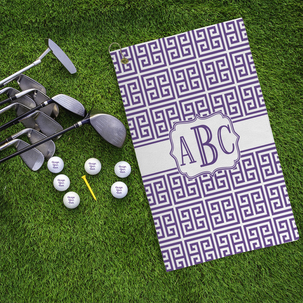 Greek Key Microfiber Golf Towels - LIFESTYLE