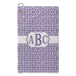 Greek Key Microfiber Golf Towel - Small (Personalized)