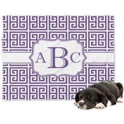 Greek Key Dog Blanket - Large (Personalized)
