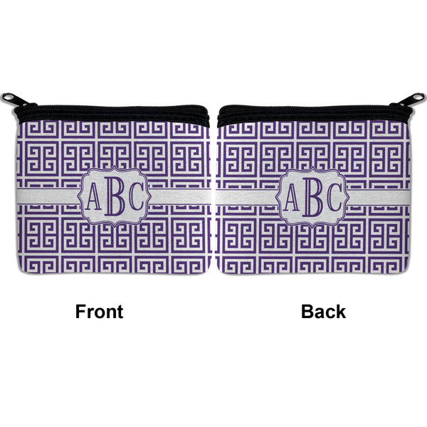 Greek Key Neoprene Coin Purse - Front & Back (APPROVAL)